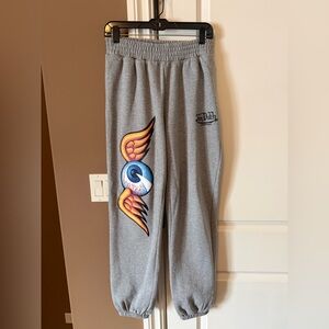 Von Dutch Sweatpants with Winged Eyeball Graphic